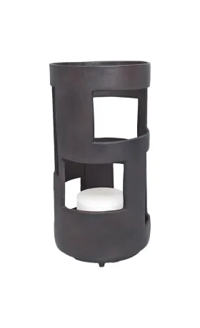 Hamilton Interiors Prato Large Brown Candle Holder — House of Isabella